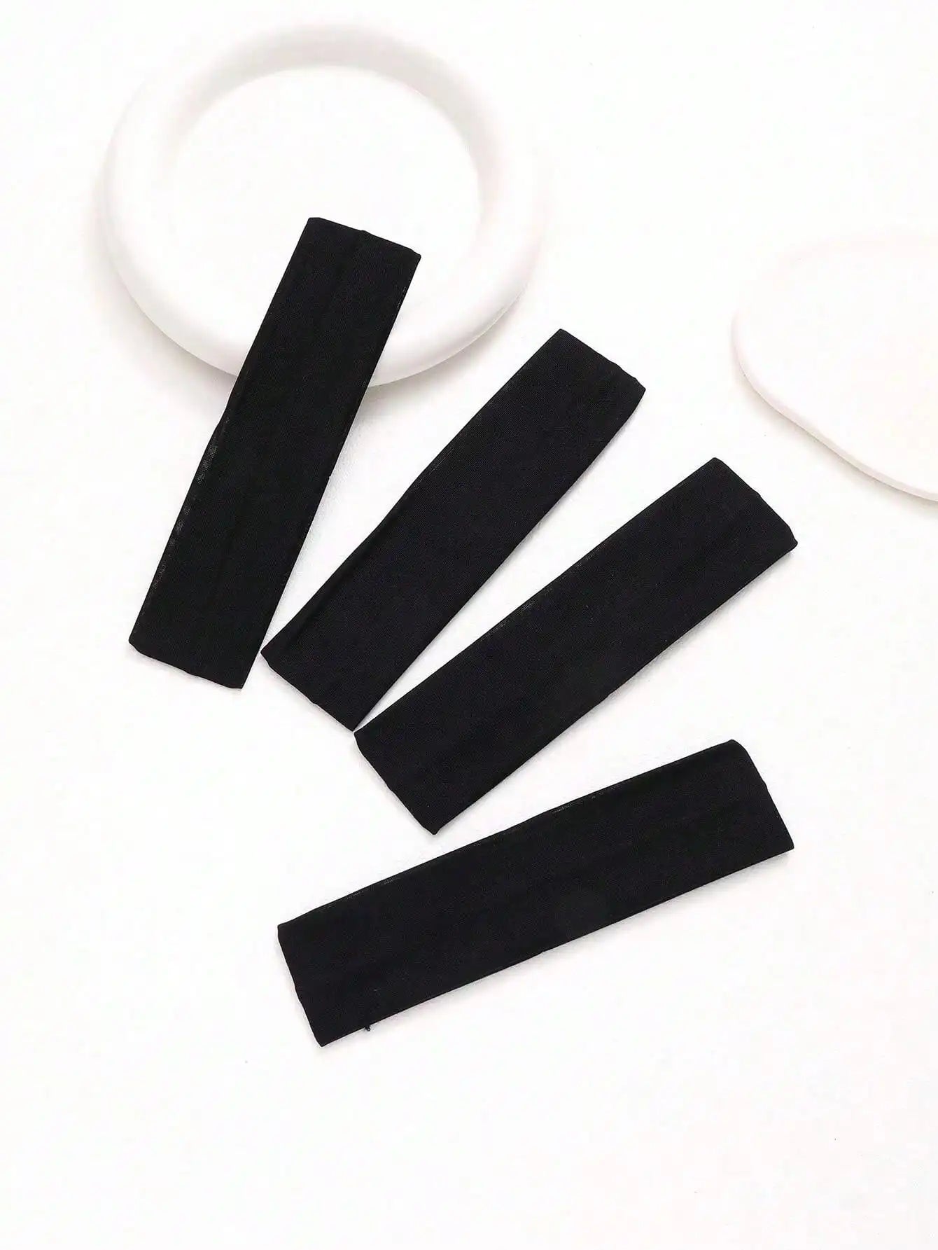 6Pcs Unisex Simple Basic Solid Color Leopard Print Face Wash Cycling Running Sports Yoga Leisure Sweat-Absorbing Headband