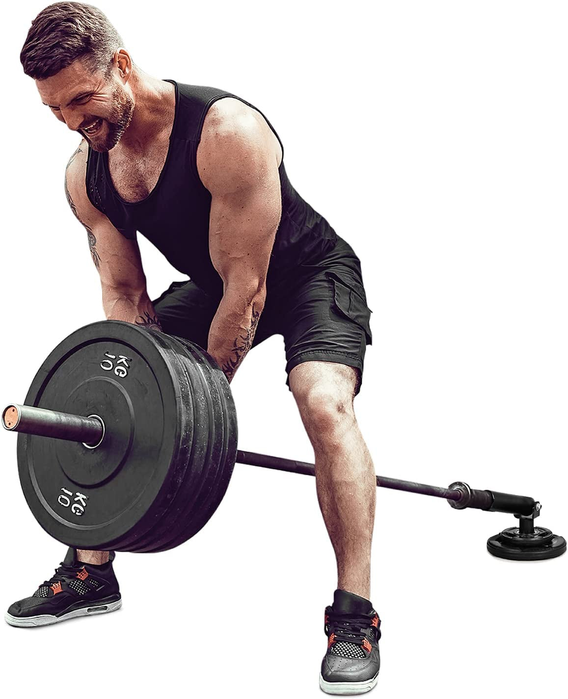 Yes4All T-Bar Row Plate Post Insert Landmine Attachment – Fit 1" & 2” Olympic Bars – Full 360° Swivel & Easy to Install