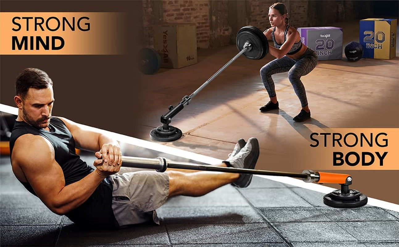 Yes4All T-Bar Row Plate Post Insert Landmine Attachment – Fit 1" & 2” Olympic Bars – Full 360° Swivel & Easy to Install
