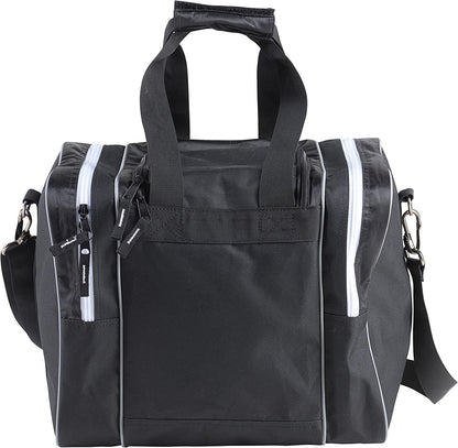 Athletico Bowling Bag for Single Ball - Single Ball Tote Bag with Padded Ball Holder - Fits a Single Pair of Bowling Shoes up to Mens Size 14