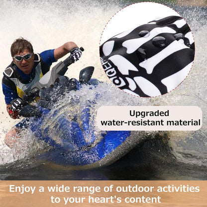 Azarxis Skeleton Gloves Adjustable Lightweight Racing Skull Sports Work Bone Gloves Anti-Slip Breathable for Men & Women Motorcycle, Cycling, Biking, Workout