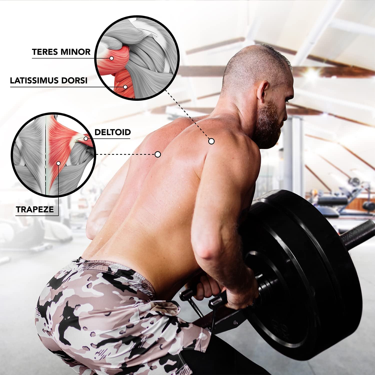 Yes4All T-Bar Row Plate Post Insert Landmine Attachment – Fit 1" & 2” Olympic Bars – Full 360° Swivel & Easy to Install