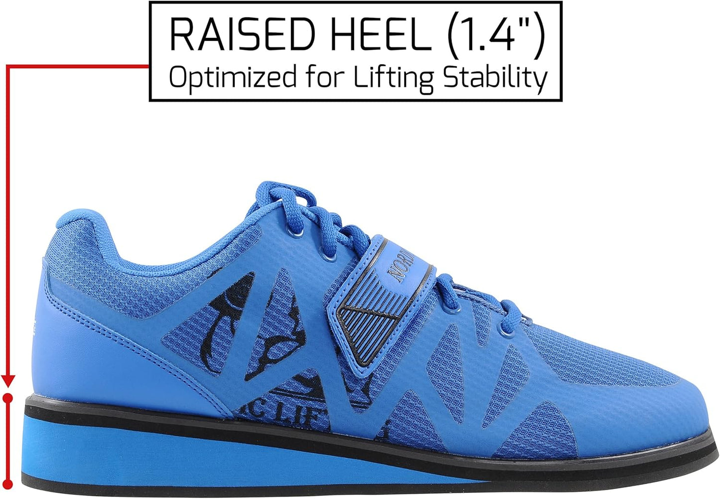 Nordic Lifting Powerlifting Shoes for Heavy Weightlifting - Men'S Squat Shoe - MEGIN
