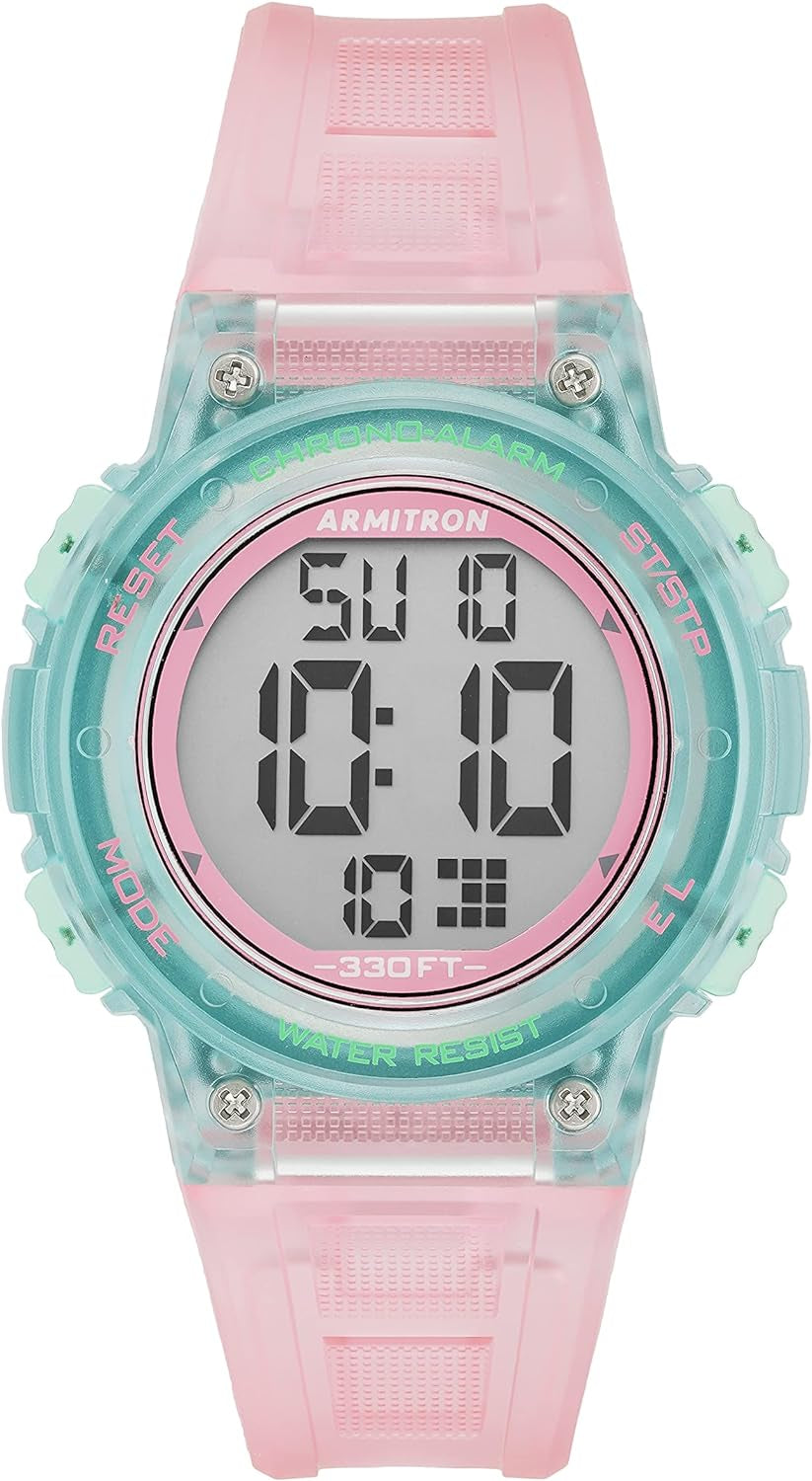 Armitron Sport Women'S Digital Chronograph Resin Strap Watch