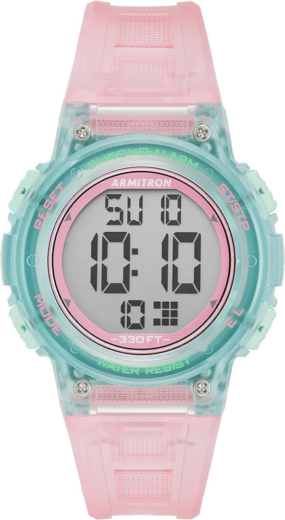 Armitron Sport Women'S Digital Chronograph Resin Strap Watch