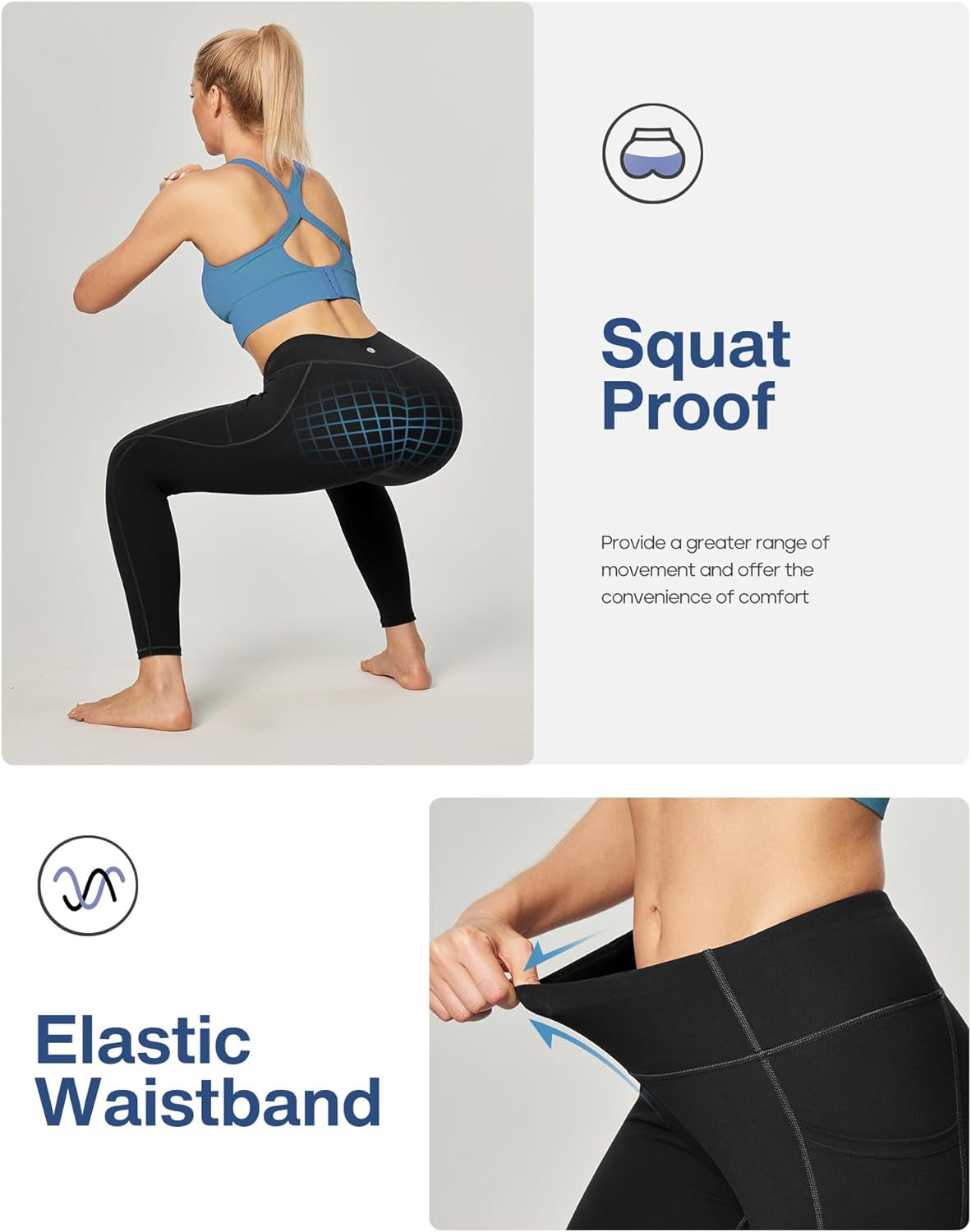 Heathyoga Women'S Yoga Pants Leggings with Pockets for Women High Waist Yoga Pants with Pockets Workout Leggings Tights