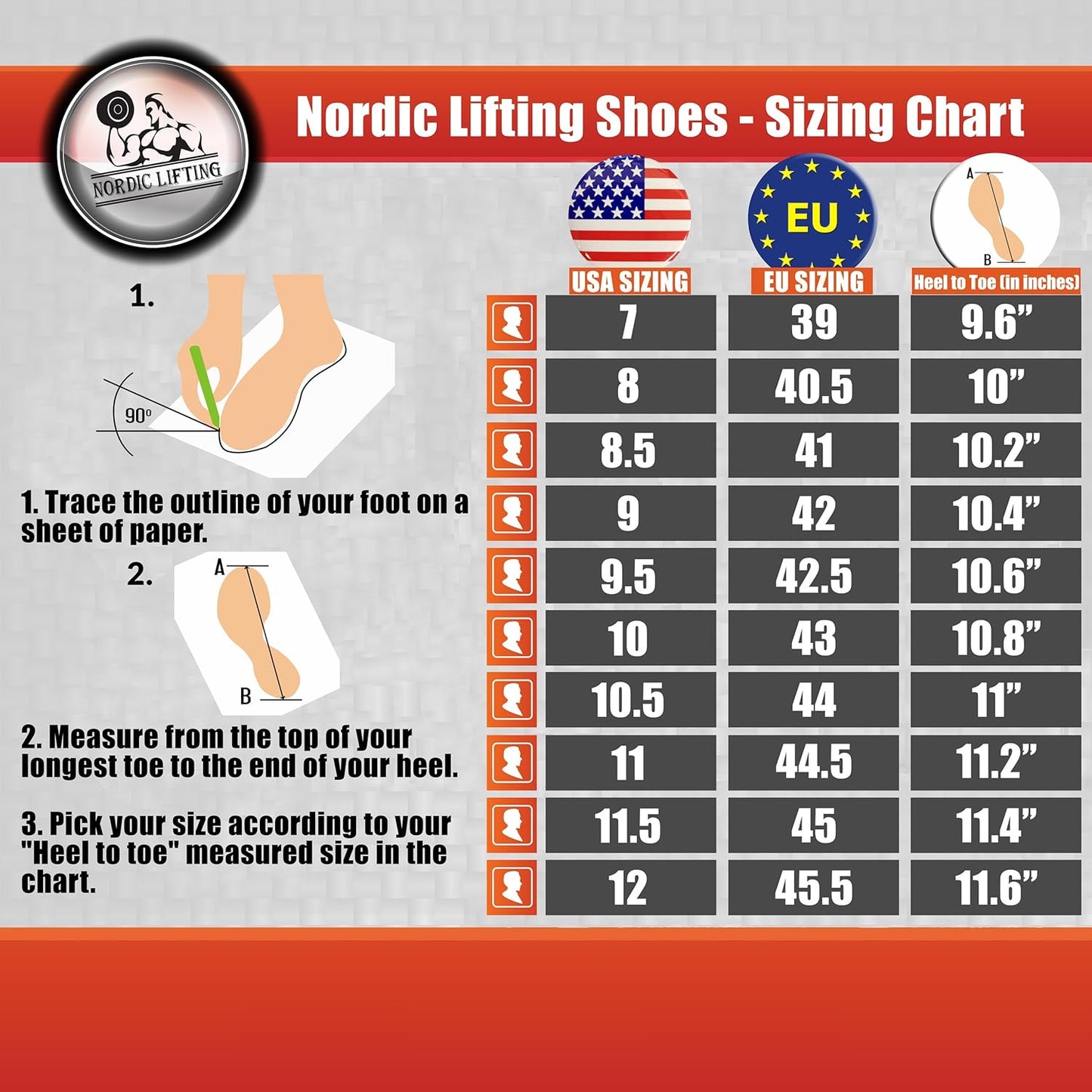 Nordic Lifting Powerlifting Shoes for Heavy Weightlifting - Men'S Squat Shoe - MEGIN