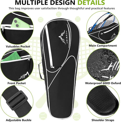 Himal 3 Racquet Tennis Bag with Protective Pad, Tennis Racket Bag for Men Women, Sports Enthusiasts of All Ages
