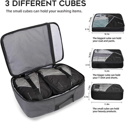 BANGE Mens Business Backpack for Work, Computer Backpacks Fits for 17.3 Inch Notebook,Convertible Weekend Backpack Briefcase for Traveling