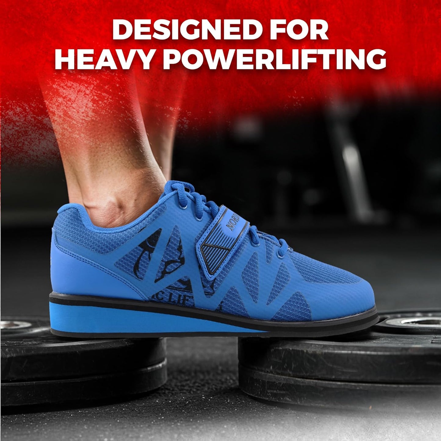 Nordic Lifting Powerlifting Shoes for Heavy Weightlifting - Men'S Squat Shoe - MEGIN