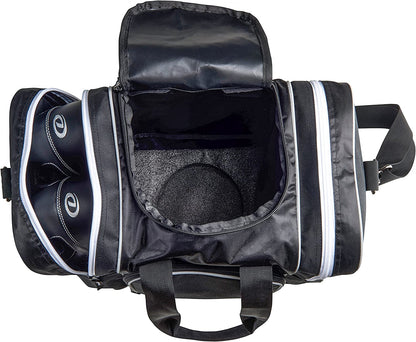 Athletico Bowling Bag for Single Ball - Single Ball Tote Bag with Padded Ball Holder - Fits a Single Pair of Bowling Shoes up to Mens Size 14