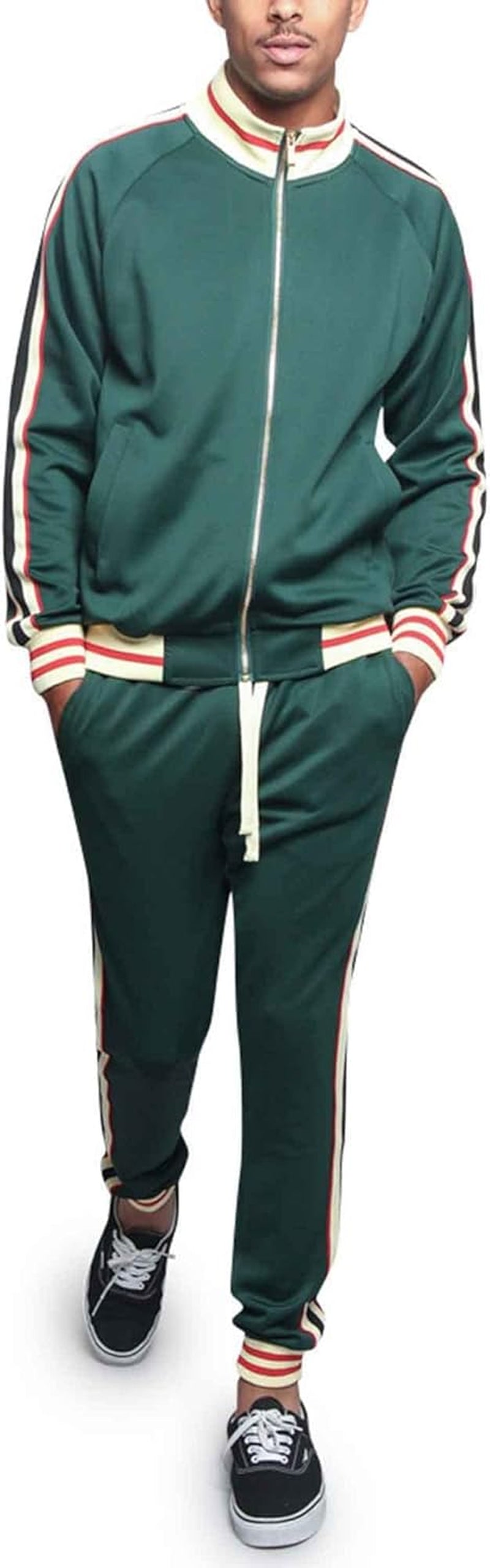 G-Style USA Men'S Tiger Pattern Tracksuit Sets