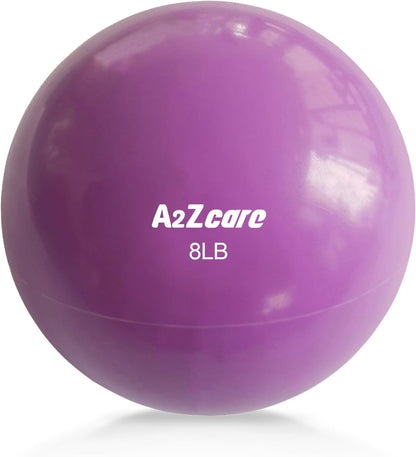 A2ZCARE Toning Ball - Weighted Toning Exercise Ball - Soft Weighted Medicine Ball for Pilates, Yoga, Physical Therapy and Fitness