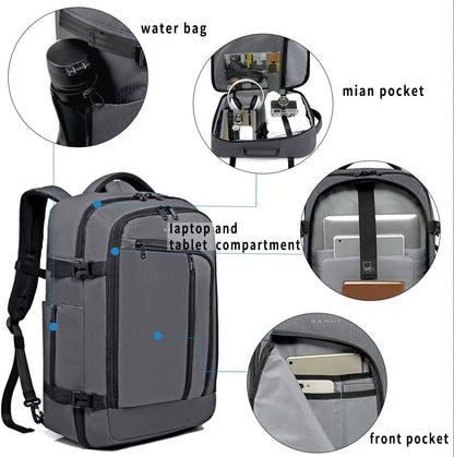 BANGE Mens Business Backpack for Work, Computer Backpacks Fits for 17.3 Inch Notebook,Convertible Weekend Backpack Briefcase for Traveling