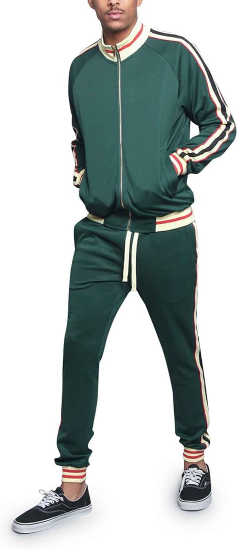 G-Style USA Men'S Tiger Pattern Tracksuit Sets